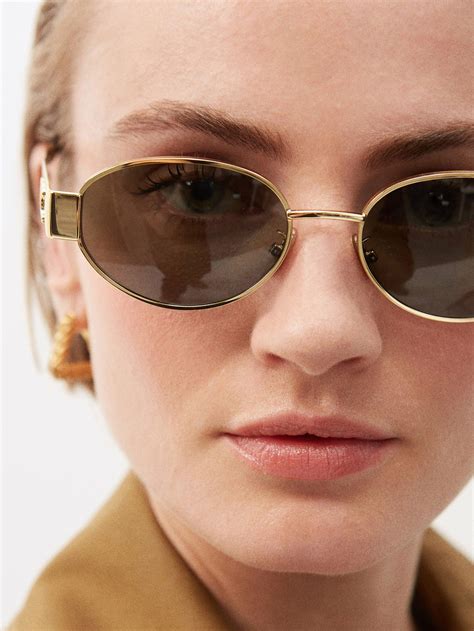 celine round sunglasses gold|celine sunglasses nordstrom.